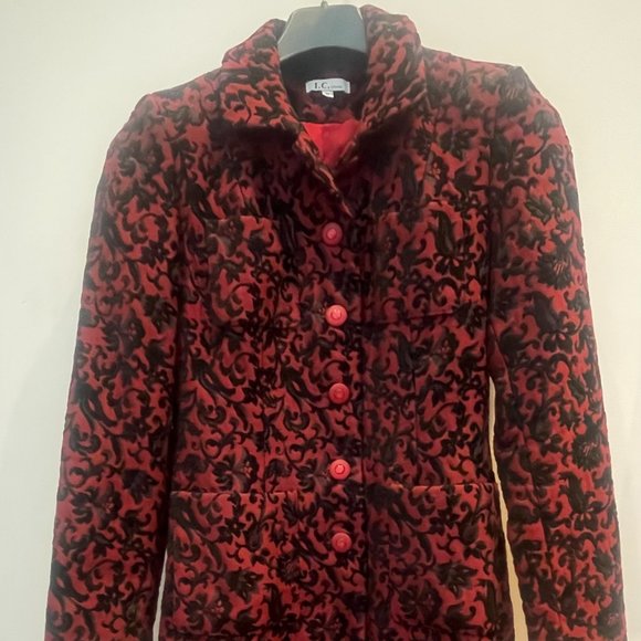 Red and Black Pattern Coat - Picture 1 of 4